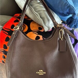 Coach Erin leather bag Maple & Gold
